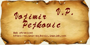 Vojimir Pejković vizit kartica
